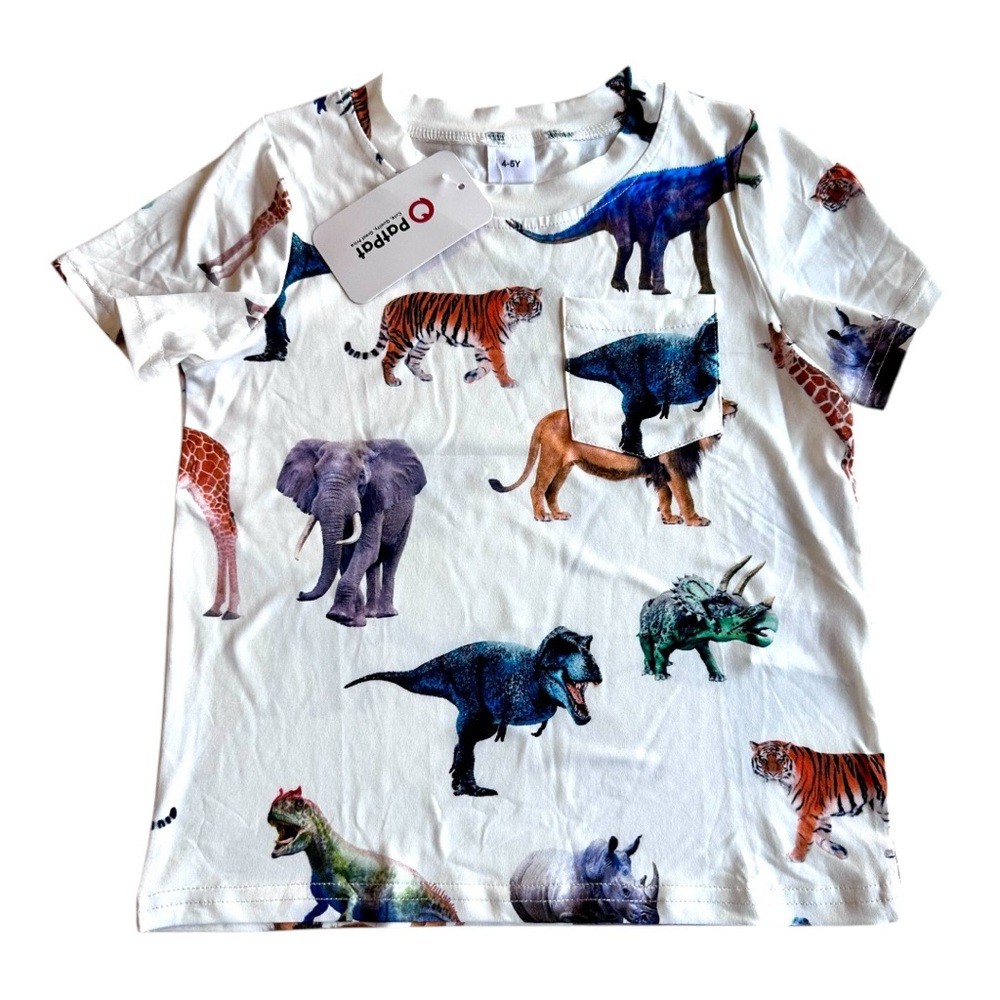 NWT Kids Animal Print Sweatshirt - Multicolor